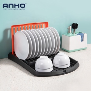 <span class=keywords><strong>Escurridor</strong></span> <span class=keywords><strong>de</strong></span> <span class=keywords><strong>platos</strong></span> compacto, bandeja <span class=keywords><strong>de</strong></span> plástico para encimera <span class=keywords><strong>de</strong></span> cocina, venta al por mayor - Product Image 1