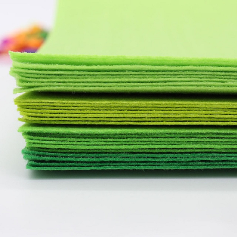 Экологически чистая ткань, красочные перфорированные точечные фетровые листы