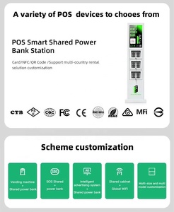 23.8 Inch Waterproof Share Powerbank 4g Rental Vending Station Rainproof Rental Station Phone <b>Charging</b> Station - Product Image 6