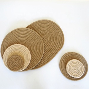 Tischdecke Matte Japan Stil gewebte runde Tisch matte für Esstisch akzeptieren benutzer definierte - Product Image 6