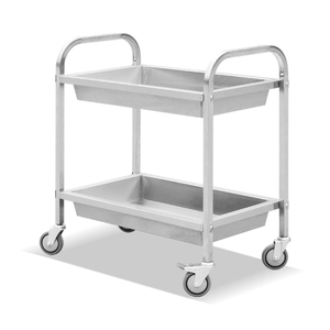 Carrito de Comedor de Acero Inoxidable de 3 Niveles para Cocina al Aire Libre, Ensamblado, Duradero, Precio Económico, Gran Volumen, 38 Pulgadas - Product Image 2