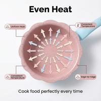 Ensemble tout-en-un compatible gaz et induction, durable, nouveau couvercle en verre pour bébé, petite casserole antiadhésive, ensemble de casseroles de cuisson, durable
