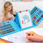 Ensemble de dessin artistique de 208 pièces pour enfants et adultes, avec chevalet pliable double face, boîte de pastels à l'huile, crayons de couleur, crayons à mines colorées - Product Image 4