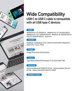 Tập trung phổ nylon <span class=keywords><strong>b</strong></span>ện PD 5A 100W sạc nhanh Loại C để Loại C Cáp - Product Image 4