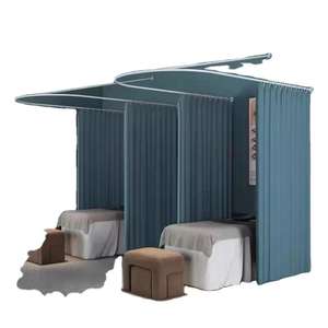 ม่าน<span class=keywords><strong>ห้อง</strong></span>น้ำโลหะกันน้ำแบบทันสมัยเสาแขวนติดผนังแบบไม่เจาะรูราง<span class=keywords><strong>โค้ง</strong></span>สำหรับ<span class=keywords><strong>กั้น</strong></span><span class=keywords><strong>ห้อง</strong></span>เปลี่ยน - Product Image 1