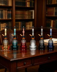 Colored Glass <b>Hookah</b> Modern Shisha <b>Pipe</b> Transparent Base Bowl Stand for Lounge Bar Home Use - Product Image 2