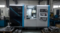 Tour CNC à banc incliné automatique Tsingziwa T55D, diamètre de tournage maximal de 500 mm, commande MITSUBISHI E80B, banc en fonte haute rigidité 12
