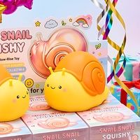 Jouet anti-stress en forme d'escargot mignon à rebond lent pour adultes, adolescents, bureau, vente en gros, cadeau de fête, fabrication OEM