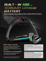 ZELOTES F18 Mouse Ergonomis Vertikal 2.4G Mouse Nirkabel 24000DPI dengan Mouse Gaming Pemrograman untuk Komputer PC Laptop