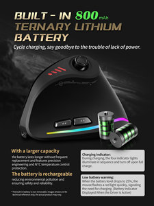 Souris verticale ergonomique <span class=keywords><strong>ZELOTES</strong></span> F18, souris sans fil 2.4G, 24000 DPI avec programmation, souris de jeu pour PC, ordinateur portable - Product Image 3