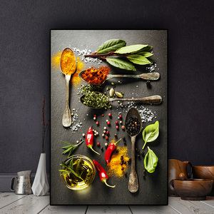 Peintures sur toile, affiches et impressions scandinaves sur le thème des céréales, des épices, des cuillères, des poivrons et de la <span class=keywords><strong>cuisine</strong></span> - Product Image 1