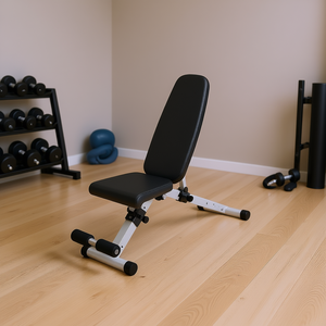 Banco de Pesas Ajustable de Acero, Material PU, Plegable, Equipo de Entrenamiento de Levantamiento de Pesas, Unisex, Banco de Fitness Plano - Product Image 2