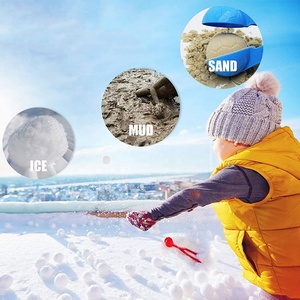 Ensemble de jouets de plage pour faire des boules de neige avec des moules à sable et à neige et un seau pour les enfants, jeu d'<span class=keywords><strong>extérieur</strong></span> été <span class=keywords><strong>hiver</strong></span>, <span class=keywords><strong>activité</strong></span> amusante toute saison - Product Image 2