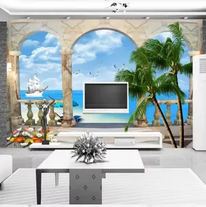 Photo Wallpaper 3D stereo Mediterranean style Mural Living Room Bedroom Home Decor Wall Papers