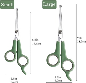 KingHon-Tijeras de Peluquería para Perros, Herramienta de Corte de Pelo con Punta Redonda, Acero, Seguridad para Perros y Gatos - Product Image 2