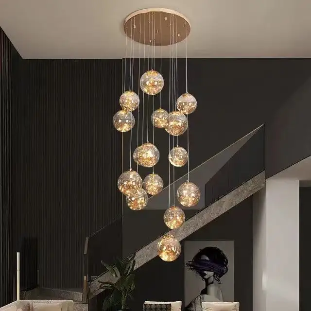 BMCUN qualité moderne intérieur café salle à manger salon décoratif suspendu lumière acrylique boule suspension lampe