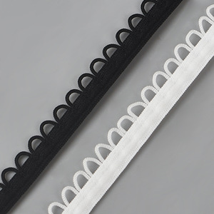 Cổ 1.2cm lỗ rộng vành đai răng nhỏ ren nút dây đeo đồ chơi búp bê phụ kiện 1mm Jacquard in 6mm may túi Giày Twill - Product Image 1