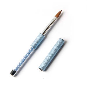 Colorful Pearl Metal Handle 100% Kolinsky Acrylic <b>Nail</b> Brush for Manicure Powder <b>Nail</b> <b>Extension</b> - Product Image 6