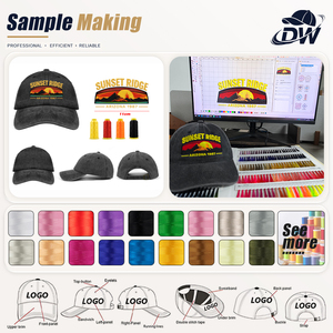 Cappello da Baseball OEM con Logo Personalizzato Stile Dad Hat Vintage a 6 Pannelli Lavato Sportivo - Product Image 2
