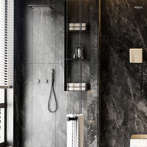 Panneaux muraux de douche en PVC imperméable SPC Panneaux muraux de salle de bain pour l'intérieur pour l'hôpital, école, salle de sport, villa, appartement - Product Image 5