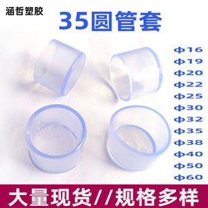 Protector de Patas de Muebles Hanzhe, Funda Redonda de PVC de 35 mm, Transparente, Antideslizante - Product Image 5