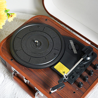 Meilleures ventes Tourne-disque phonographe Lecteurs de disques vinyles avec fonction BT LP et AUX