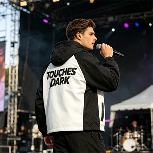 Rainbow Spray New Arrival Fashion Hooded Zip up Color Block <strong>Jackets</strong> Dtg Print Lightweight Streetwear <strong>Festival</strong> <strong>Men</strong> <strong>Jacket</strong> Factory - Product Image 2
