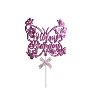 Honey And Sweetness Happy Birthday <b>Cake</b> Topper Acrylic 3D <b>Cake</b> <b>Decoration</b> Plugin For Birthday Party <b>Supplies</b> - Product Image 5
