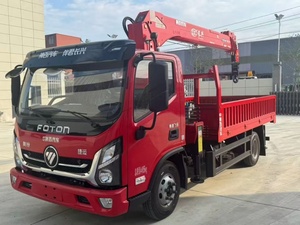 Camion Foton 4x2 de 3,2 tonnes équipé d'une grue, grue à bras droit de 4 tonnes avec pompe hydraulique, grue à commande moteur. - Product Image 2