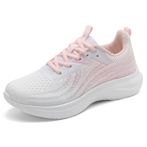 Chaussures décontractées coréennes pour femmes, légères et respirantes, en maille, à lacets, à talon bas, tendance mode, pour l'automne, le printemps et l'été - Product Image 5