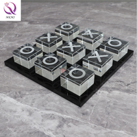 Jeu d'échecs XO de luxe léger Accessoires de table pour la maison Autres décorations pour la maison