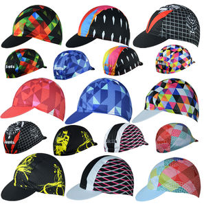 Vente en gros de chapeau de vélo respirant OEM, casquette de <span class=keywords><strong>cyclisme</strong></span> personnalisée Coolmax imprimée par sublimation - Product Image 4