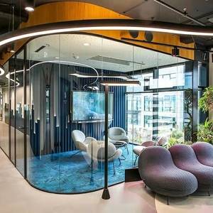 Commercial-Grade OEM ODM Office <strong>Building</strong> Room glass wall <strong>partition</strong> panel - Product Image 1
