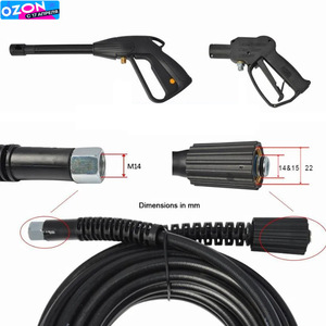 HUTER Car <b>Washer</b> Water Hose 6mm Inner Diameter Explosion Proof Black Hose for <b>Portable</b> Car Wash <b>Machines</b> - Product Image 2