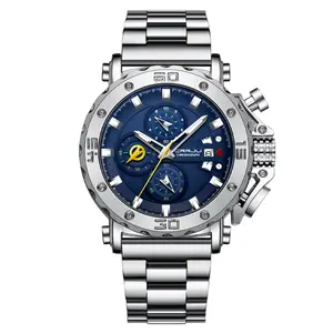厂家价格CRRJU 2294原装品牌奢华男士腕表防水石英模拟重计时手表