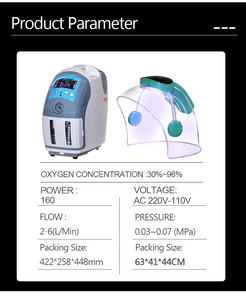 Salon vertical oxigen spray hydra 7 couleurs led thérapie oxygène machine dôme facial - Product Image 6