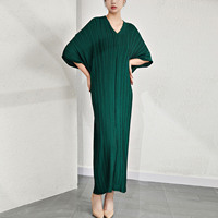 Robe plissée de haute qualité, grande taille, pour femmes, été, ample, élégante, naturelle, écologique, design Miyake, longue, livraison rapide