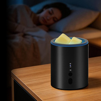Lampe chauffe-bougie électrique haut de gamme en marbre naturel, grande, à intensité variable, sans flamme, brûleur de parfum pour la décoration intérieure