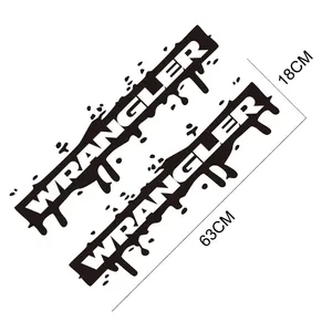 2PCS Car Hood Cover <strong>Engine</strong> Stickers for Jeep Wrangler JK JL TJ YJ Unlimited DIY Exterior Tuning Accessories PVC Bonnet Decals. - Product Image 5