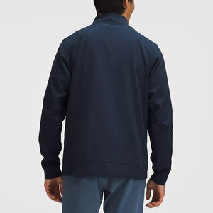 Veste de golf classique sportive pour homme, col montant, fermeture éclair, coupe régulière, extensible, manches longues, sports de plein air, logo avant, manteaux - Product Image 2