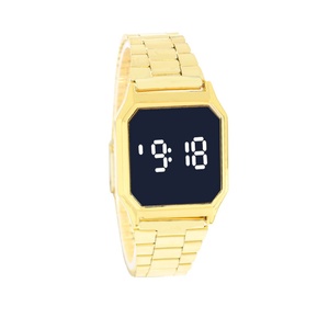New Wholesale Touch <b>Screen</b> Digital Display Calendar Electronic Watch Steel Band Iron Absorbing <b>Folding</b> LED Student Watch - Product Image 4
