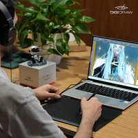 DigiDraw T410 Disponibile, Tavoletta Grafica Sottile 5080 LPI USB-C con Penna Passiva per Insegnamento Online