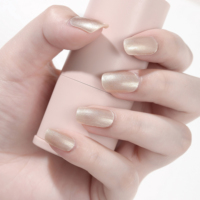 Autocollants populaires pour ongles, 22 modèles, enveloppements complets, sans UV, sans lampe, bandes de vernis gel