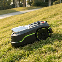 Tondeuse à gazon robotisée RTK de 600 m² sans fil, électrique, avec évitement d'obstacles par IA et contrôle par application pour jardins résidentiels