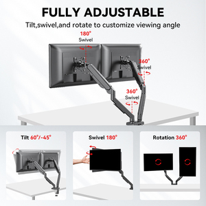Mction Màn hình bàn gắn cánh tay đứng có thể điều chỉnh khí mùa xuân Khung máy tính cho chơi game OEM Màn hình chủ trên máy tính để bàn Ergonomic - Product Image 6