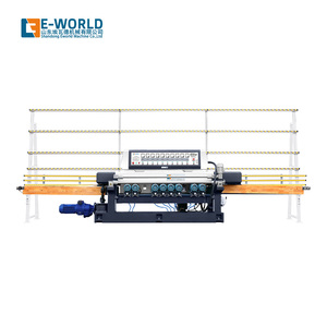 Machine à chanfreiner le verre E-WORLD, épaisseur 3-25 mm, équipement industriel automatique de haute précision, construction en acier - Product Image 1