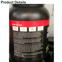 1 kg de poudre de protéines de lactosérum et de créatine aromatisée au citron, gain de masse premium, développement musculaire rapide, vitamines, gym, fitness, prise de poids