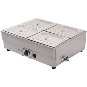 <span class=keywords><strong>Bain</strong></span>-<span class=keywords><strong>marie</strong></span> électrique pour <span class=keywords><strong>chocolat</strong></span>, 4 bacs, chauffe-plats, réchaud électrique pour buffet - Product Image 1