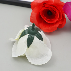 Têtes de roses artificielles en soie, 6 cm de diamètre, haute simulation, décorations de mariage - Product Image 3