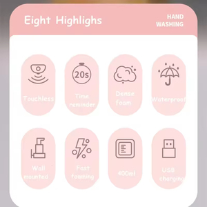 Bọt Xà Phòng Dispenser Touchless Tự Động Xà Phòng Dispenser 400Ml Cảm Biến Hồng Ngoại Thông Minh Chất Lỏng Xà Phòng Dispenser Cho Phòng Tắm - Product Image 4